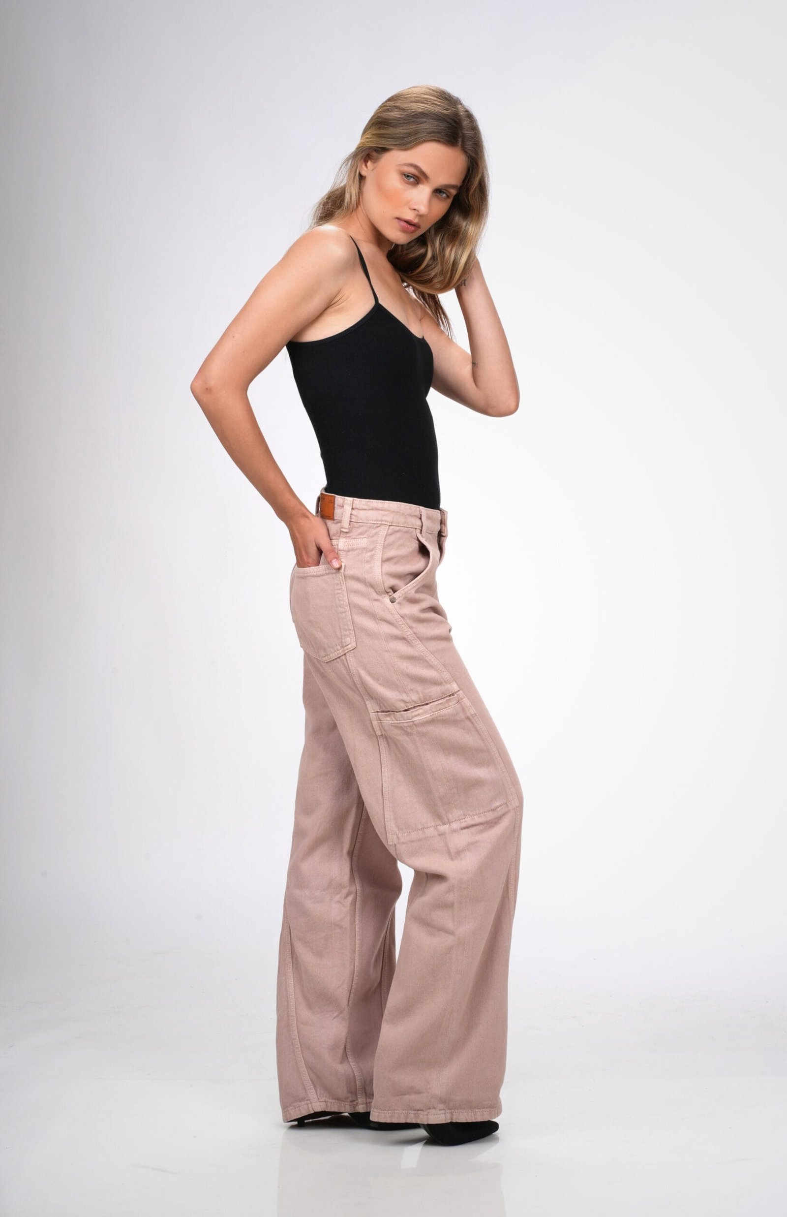 Pink Baggy Utility Jeans - Image 5