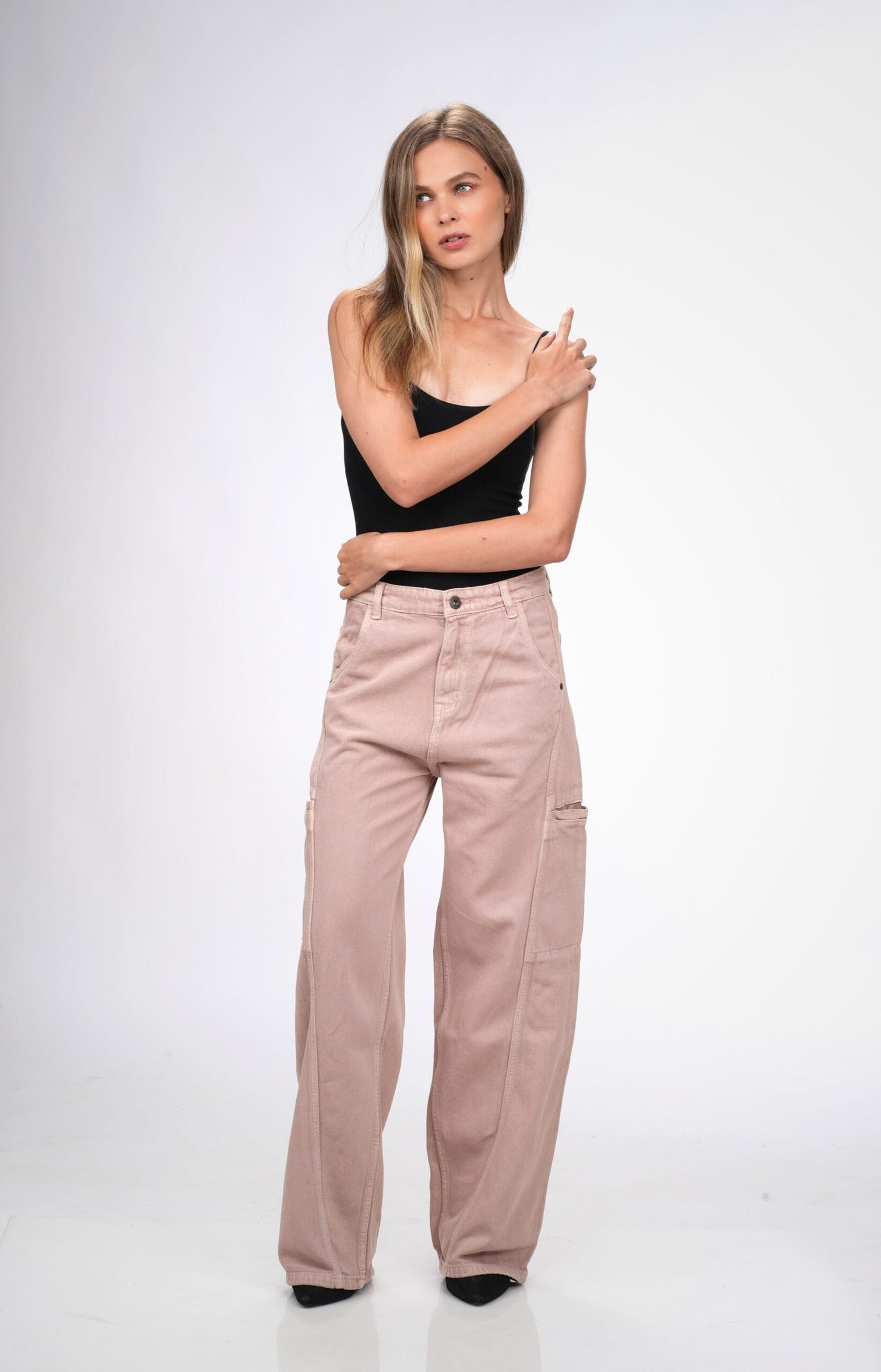 Pink Baggy Utility Jeans - Image 6