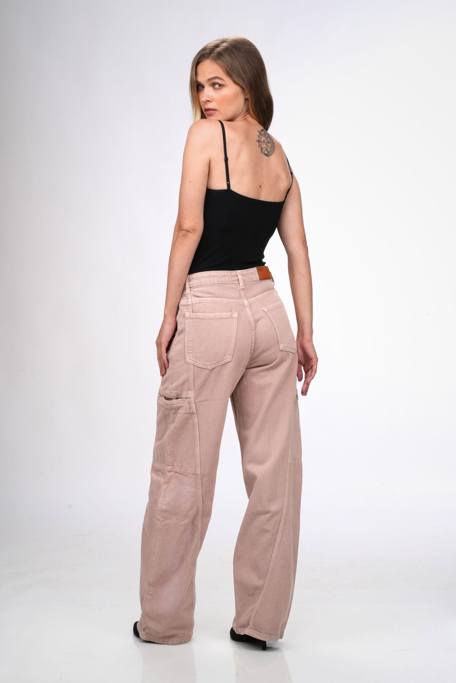 Pink Baggy Utility Jeans - Image 4