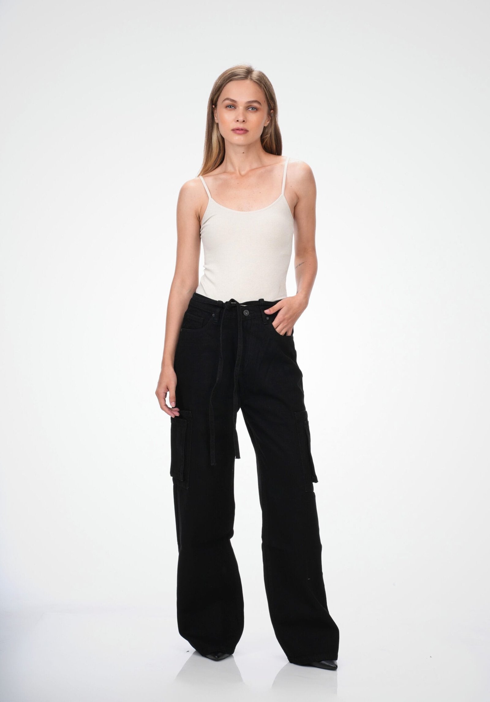 MID-RISE BAGGY CARGO JEANS - Image 8